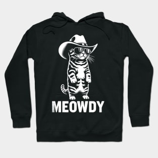 Cat Cowboy Cowgirl Country Western Meowdy Funny Cat Hoodie